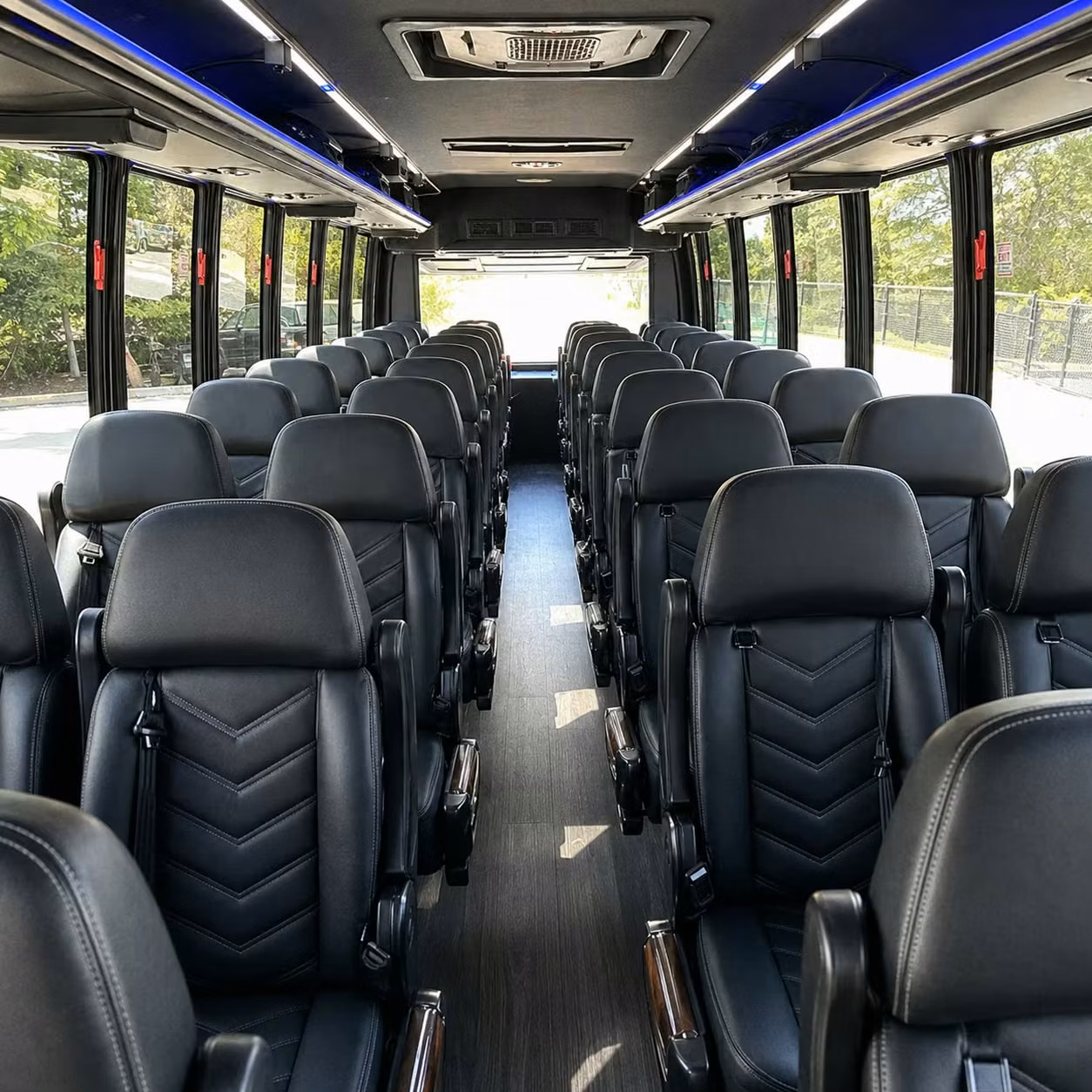 28 passenger minibus inside