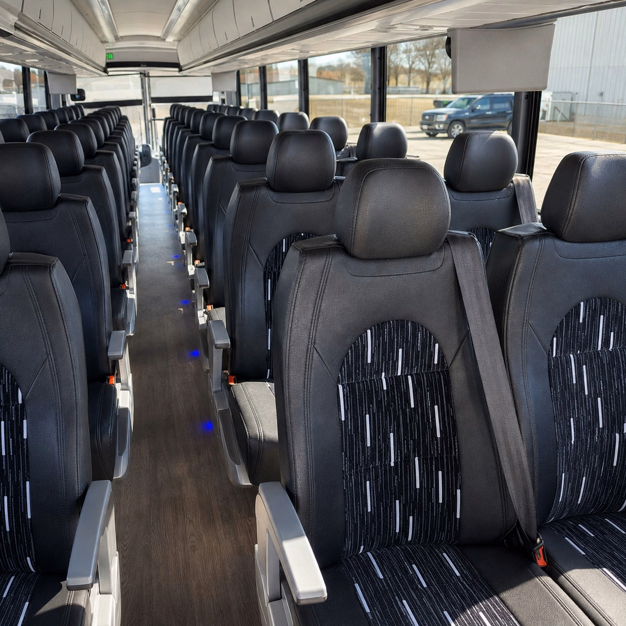 indianapolis charter bus interior